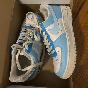 Painted Nike Air Force 1 only worn once, paint chipped